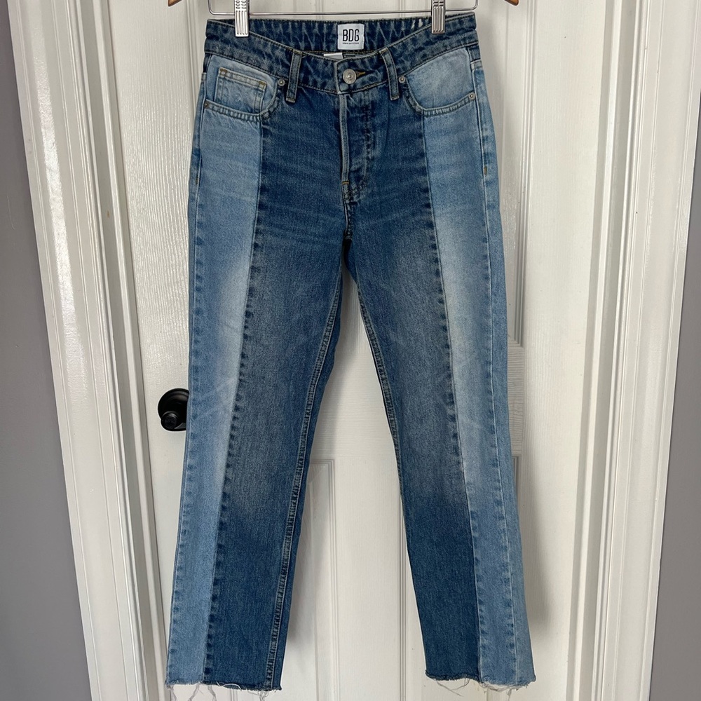 BDG Jessye Straight Leg Spliced Jeans